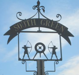 south green village sign