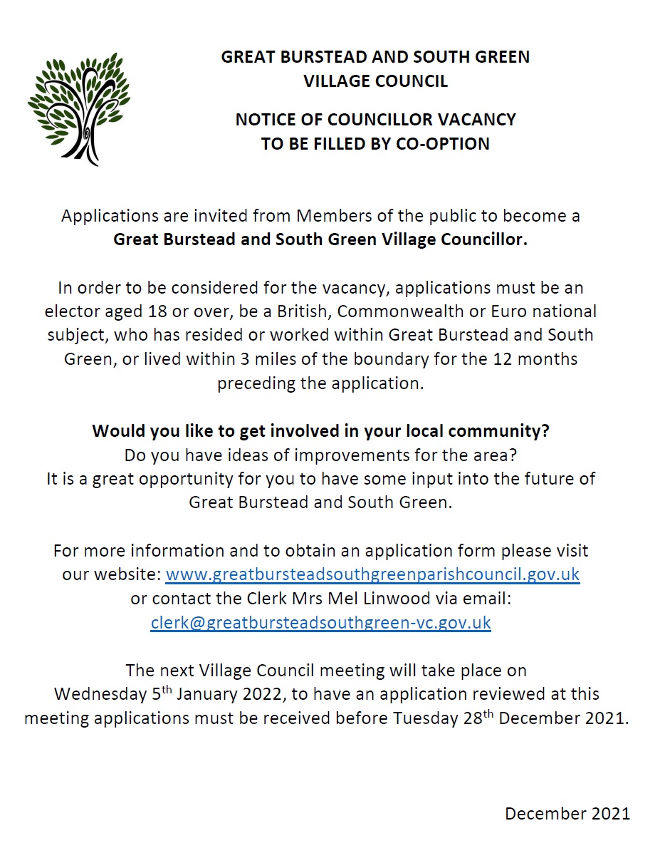 Councillor Vacancy