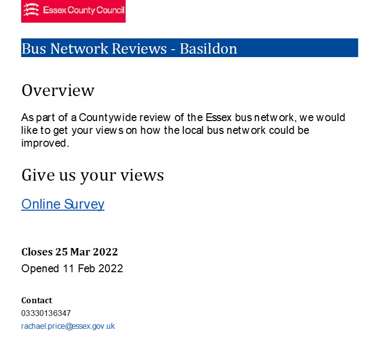 Bus Network Survey