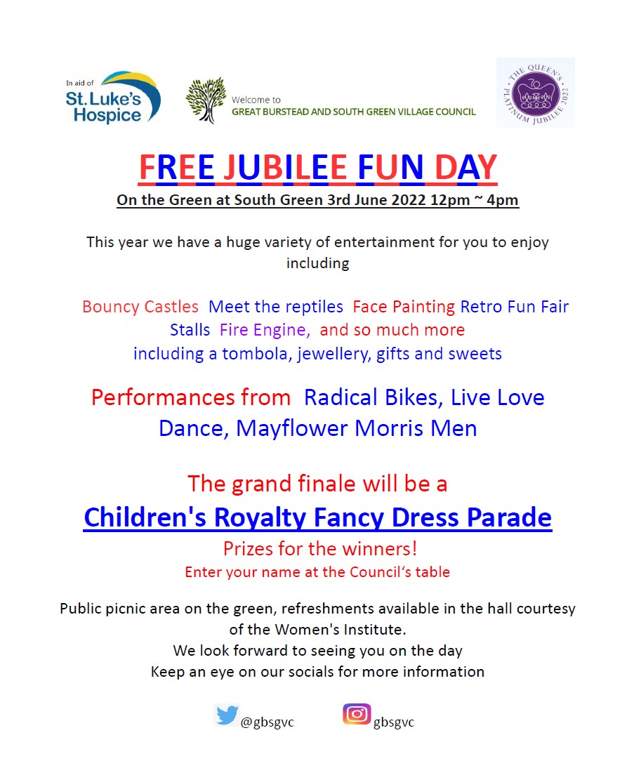 Jubilee Fun Day - 3rd June 2022