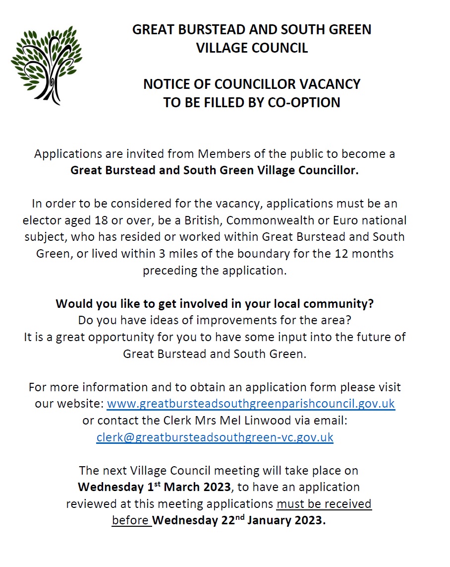 Councillor Vacancy