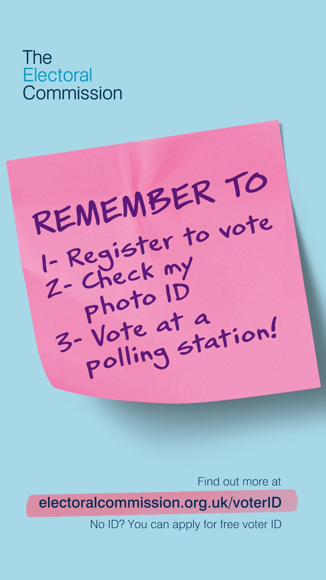 You now need photo ID to vote at a polling station