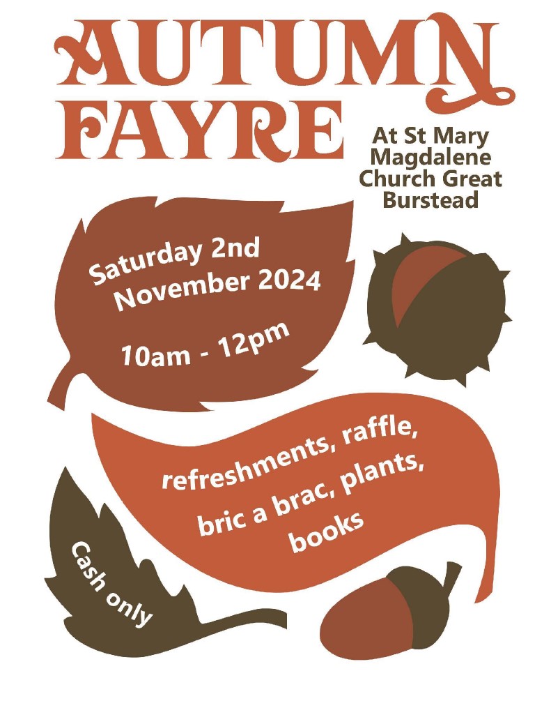 Autumn Fayre 2nd November 2024